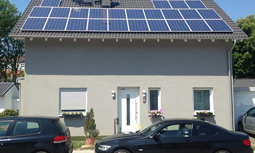 Solaranlage auf einem Wohnhaus in Sulzbach