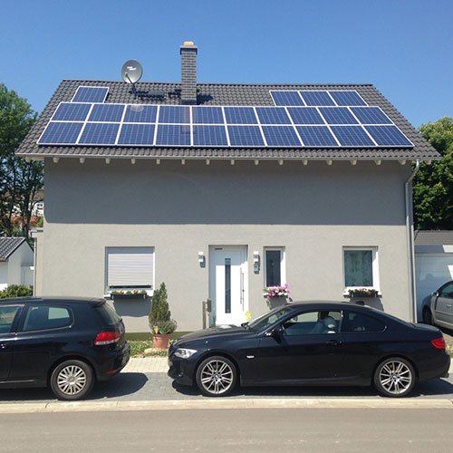 Solaranlage auf einem Wohnhaus in Sulzbach