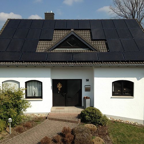 Photovoltaik- Anlage auf einem Wohnhaus in St.Ingbert