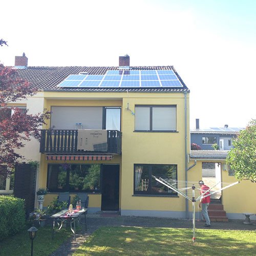 Photovoltaik- Anlage auf einem Wohnhaus in Völklingen