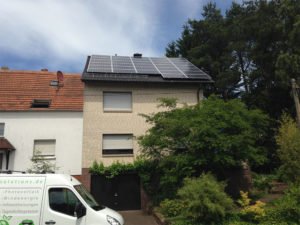 Solarstromanlage auf einem Wohnhaus in St.Wendel